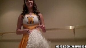 Mofos -Hot Cheerleader Holly displays her spirit