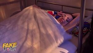 Faux Hostel Youthfull lady dual porked by 2 phat stiffys