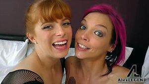 Best Threeway with Buxomy Sweeties Anna Bell Peaks & Penny Pax!