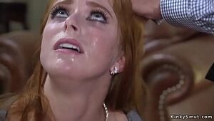 Big jugs red-haired marionette buttfuck boned
