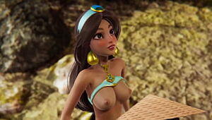 Disney Futa - Raya gets creampied by Jasmine - Three dimensional Porno