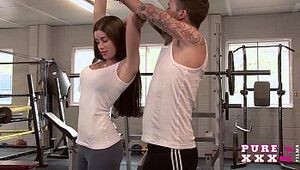 Unspoiled Gonzo FILMS Gym orgy is the finest exercise